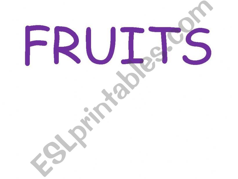 Fruits powerpoint