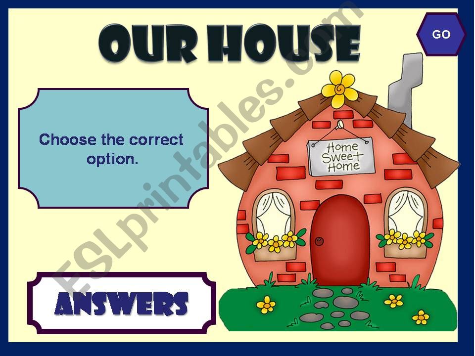 OUR HOUSE - GAME powerpoint