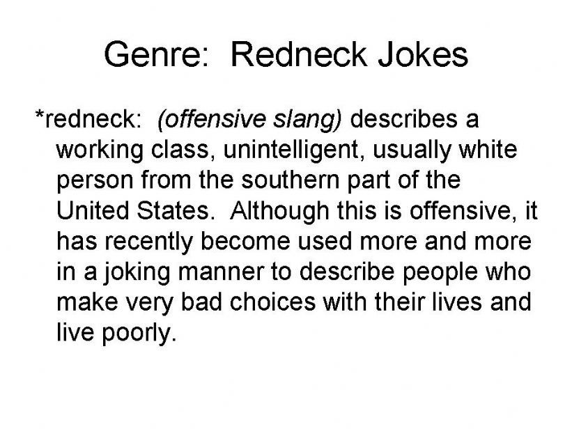 American Joke Genres - Part 2 (of 3) - April Fools Day