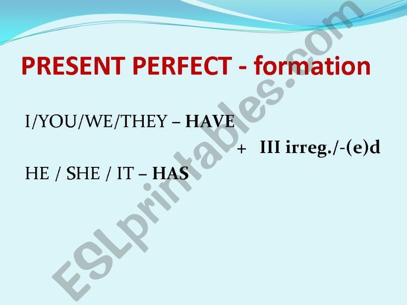 Present Tenses 2 powerpoint