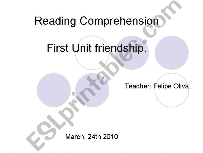 Reading comprehension powerpoint
