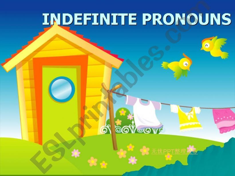 Indefinite Pronouns powerpoint