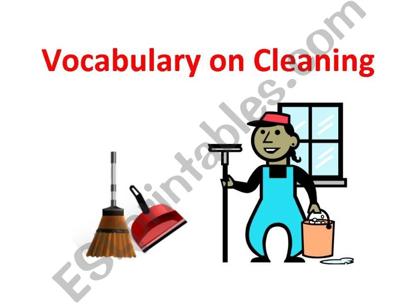 vocabulary on cleaning powerpoint