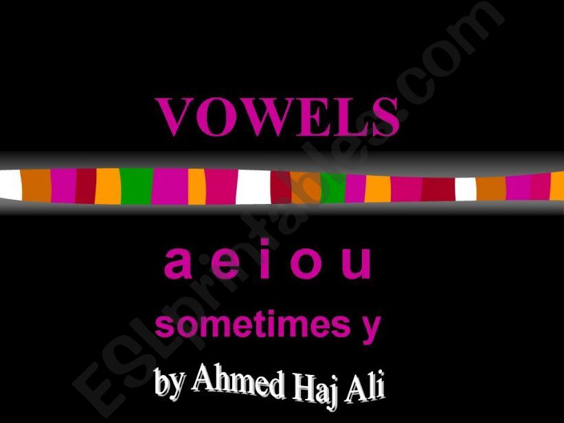vowels powerpoint