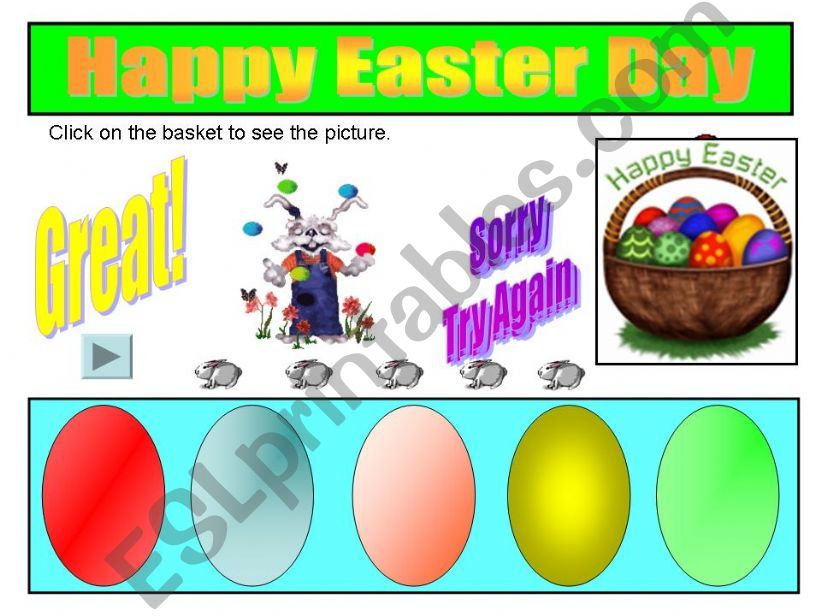 Happy Easter Day PPT Game powerpoint