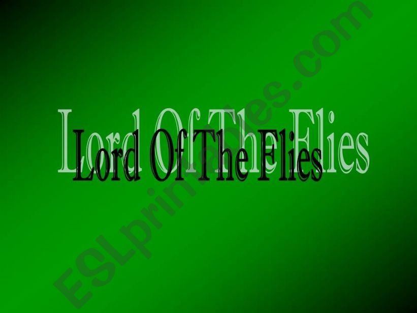 Lord of the Flies powerpoint