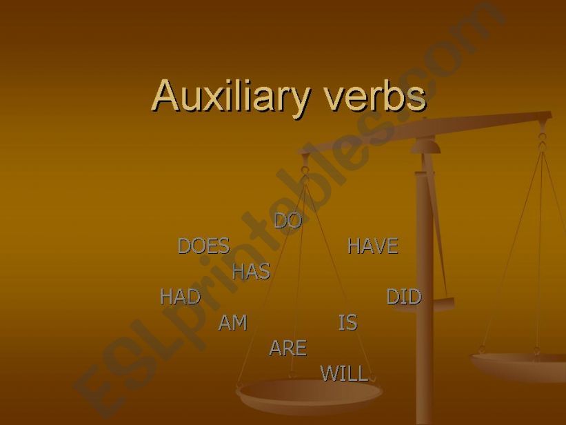 auxiliary verbs powerpoint