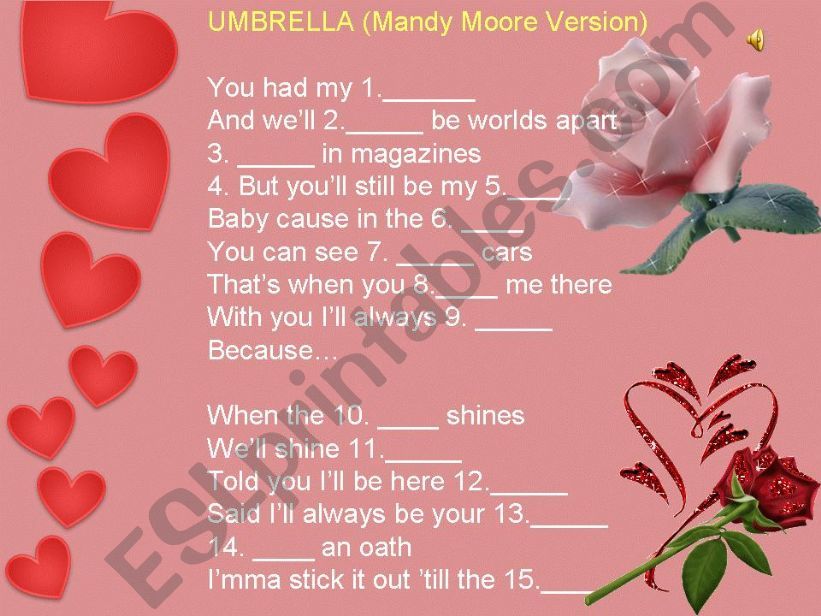 Umbrella_Mandy Moore powerpoint