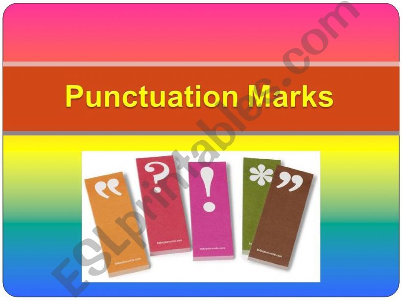 PUNCTUATION Presentation powerpoint