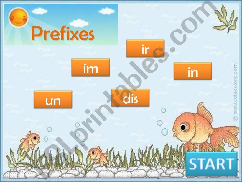 Make opposites - Prefixes Game part 1