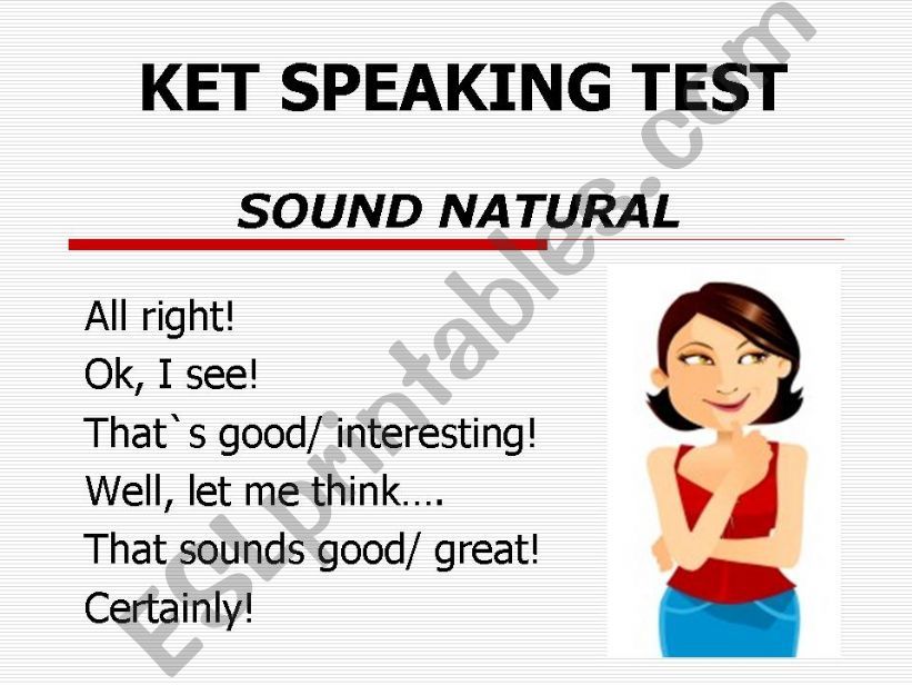 KET SPEAKING TEST powerpoint