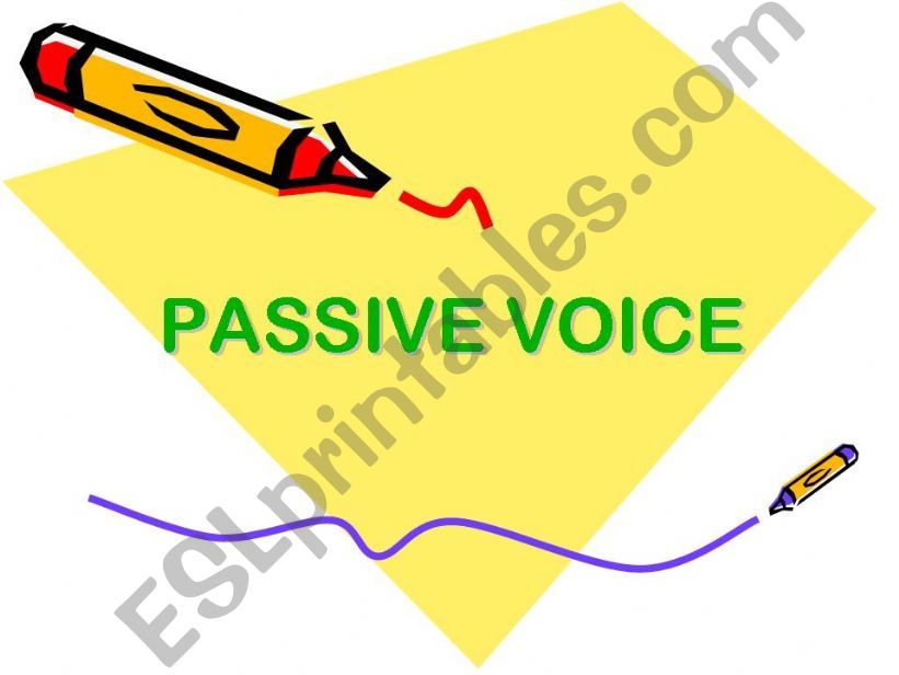 Passive Voice- Simple Tenses powerpoint