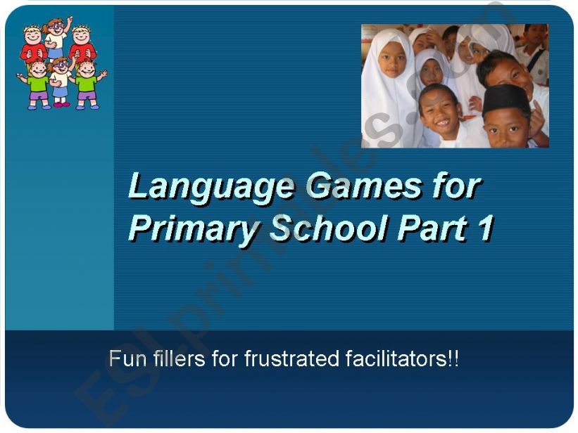 Language games - flash cards powerpoint