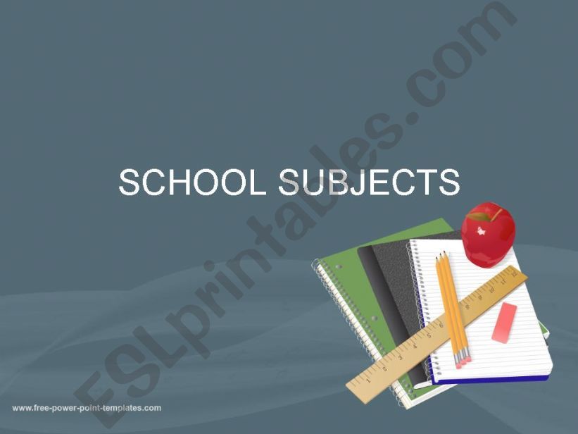 School Subjects powerpoint