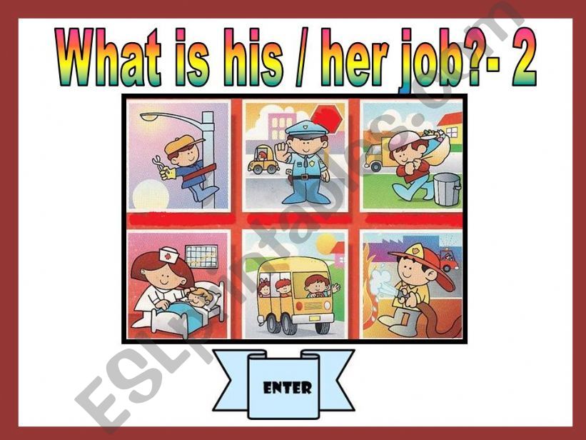 WHAT IS HIS / HER JOB? - GAME (2)