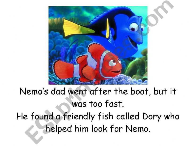 Finding Nemo Part 2.  powerpoint