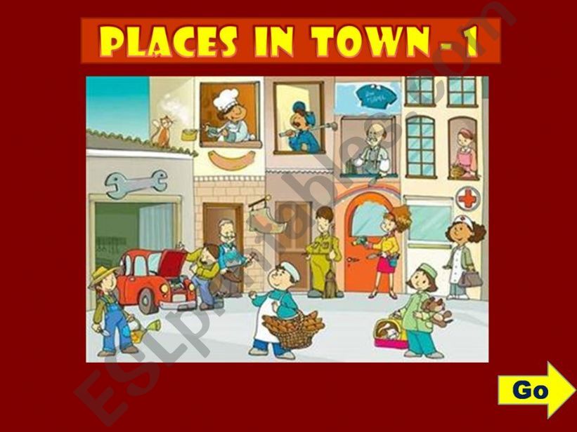 PLACES IN TOWN - GAME (1) powerpoint
