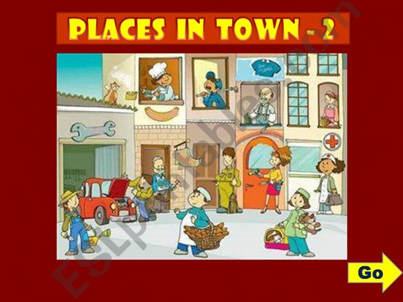 PLACES IN TOWN - GAME (2) powerpoint