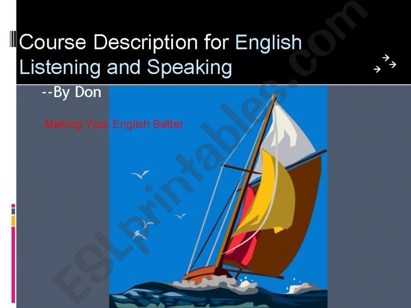 Course Description powerpoint