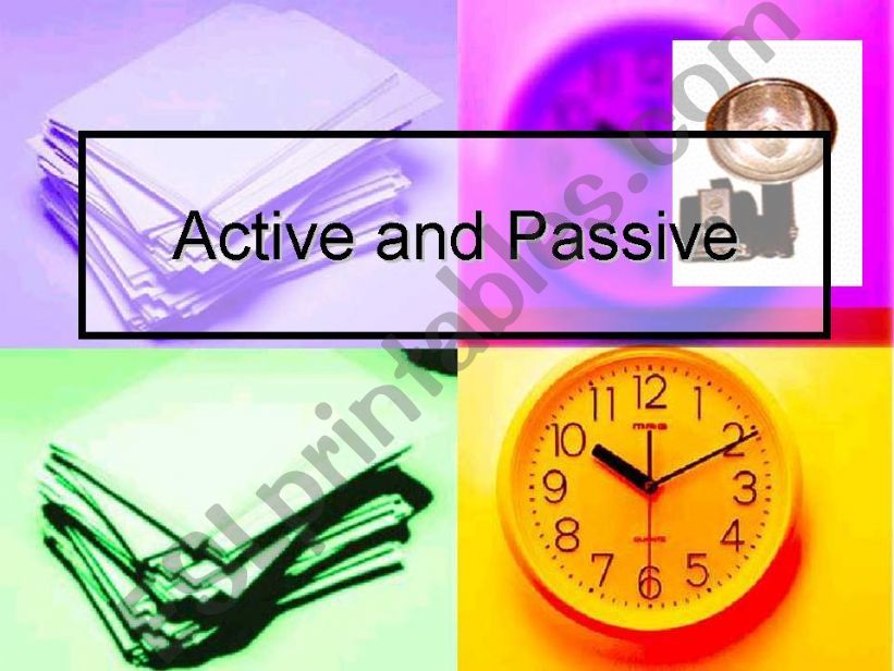 Active and passive  powerpoint