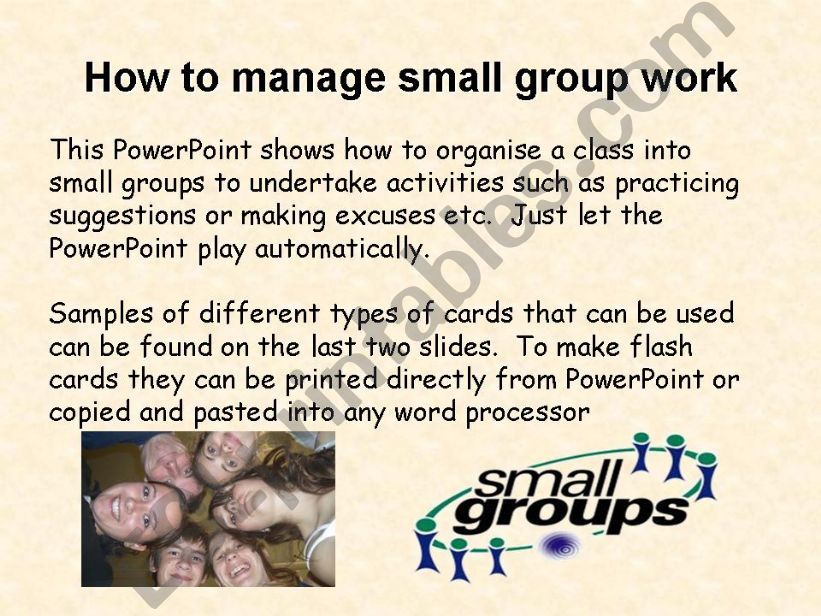 small groups - methodology powerpoint