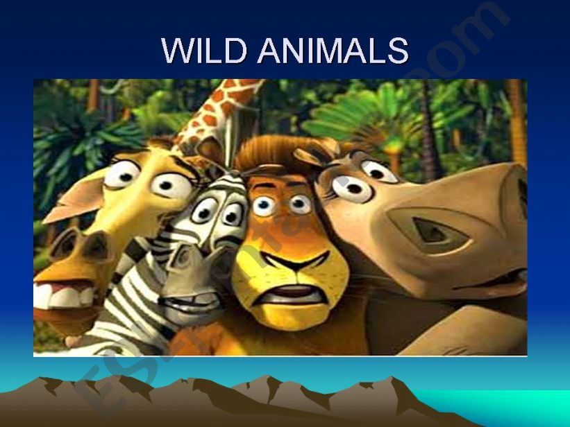 WILD ANIMALS powerpoint