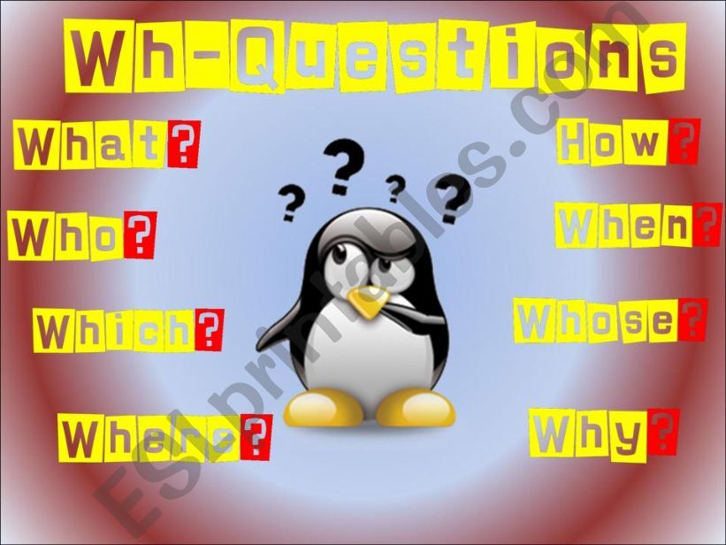 QUESTIONS: WH-QUESTIONS PRESENTATION PART 1/3