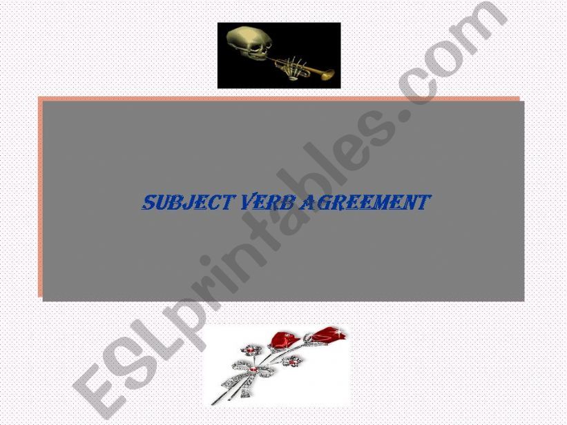 Subject verb agreement powerpoint