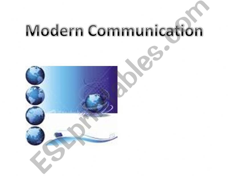 Modern communication powerpoint