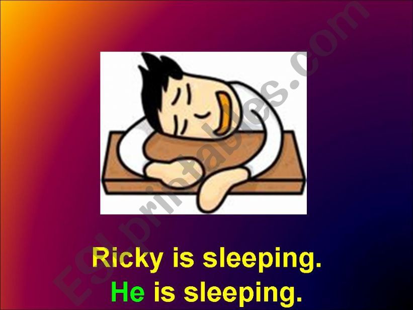 Pronouns and actions part 2 powerpoint