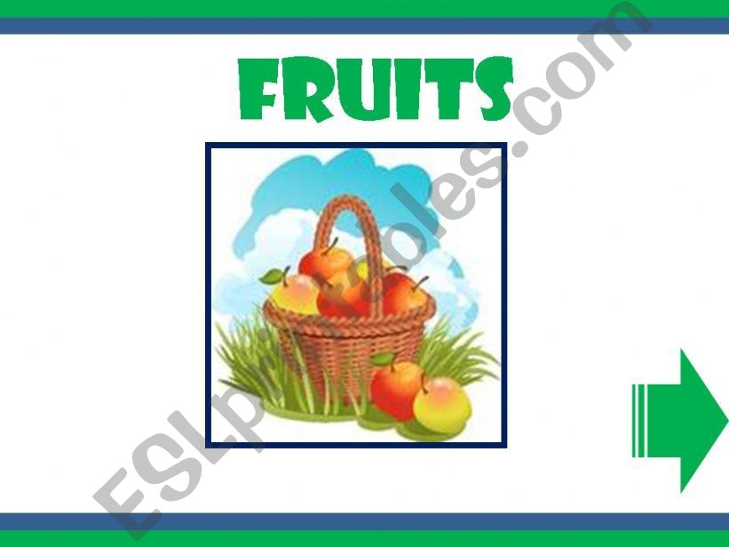 FRUITS - GAME powerpoint