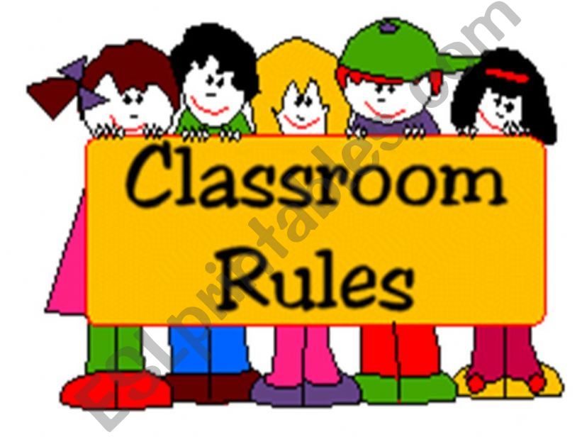 CLASSROOM RULES - PART 1/2 powerpoint