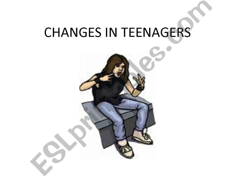 Changes in teen boys Puberty powerpoint