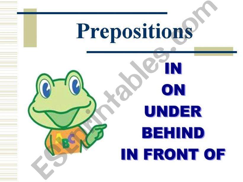 prepositions powerpoint