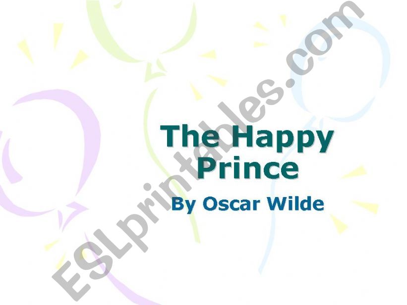 The Happy Primce powerpoint
