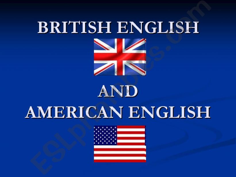 British/American English powerpoint