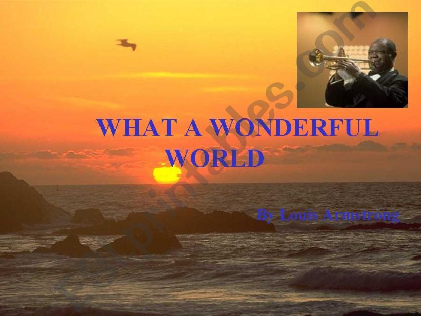 WHAT A WONDERFUL WORLD- Part 1/2
