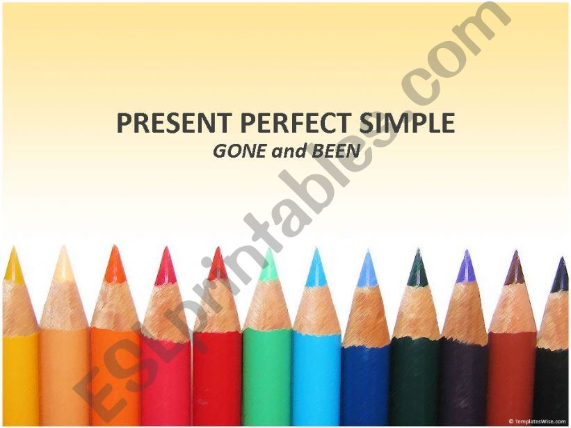Present Perfect Simple _ Gone and been