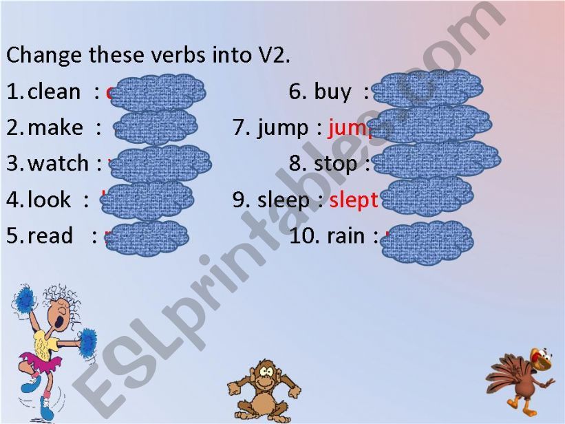 Verb 2 games powerpoint