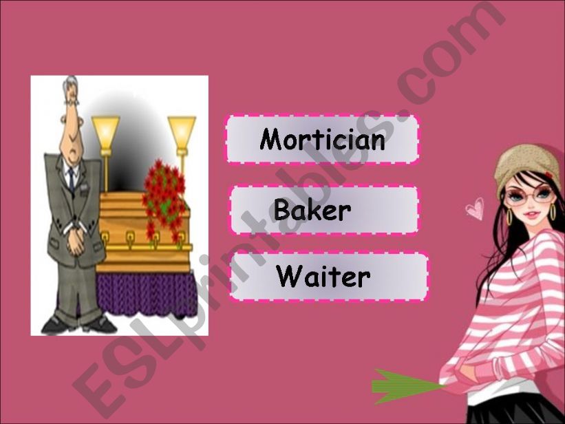 Jobs Game ( part 6 ) powerpoint