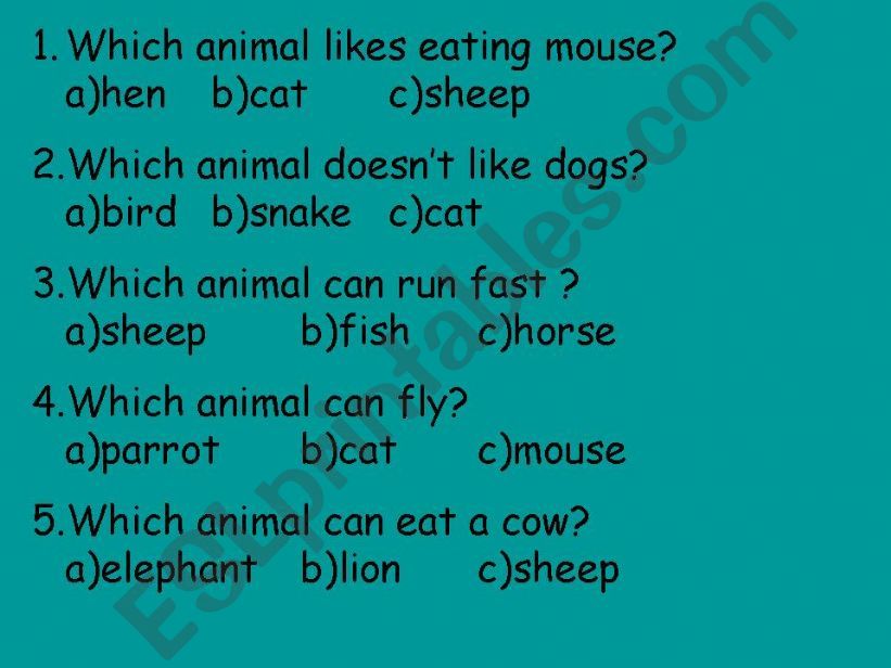 ANIMALS  powerpoint