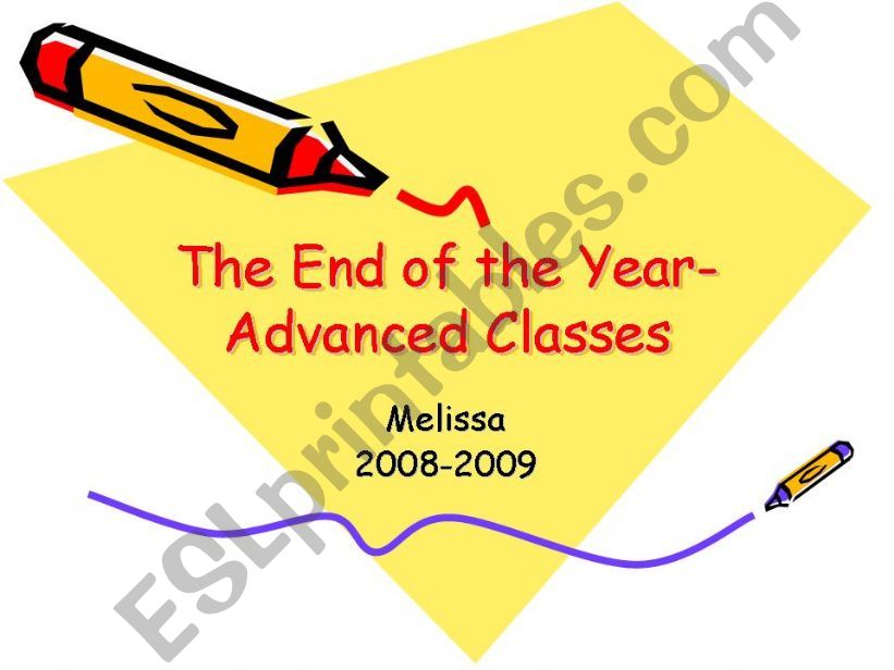 End of the Year powerpoint