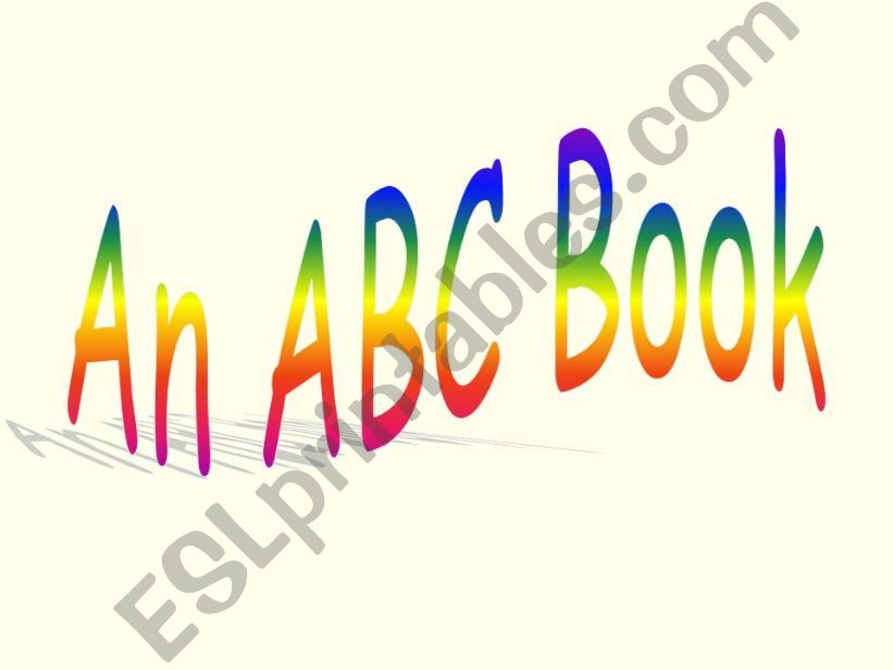 ABC Book a-h powerpoint