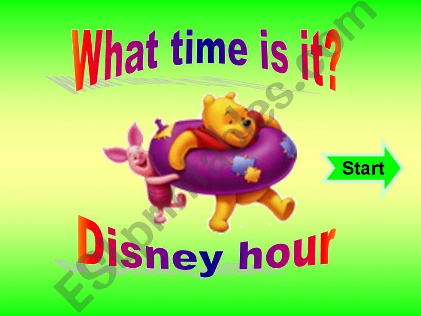 What time is it  - Game with disney characters - Part 1