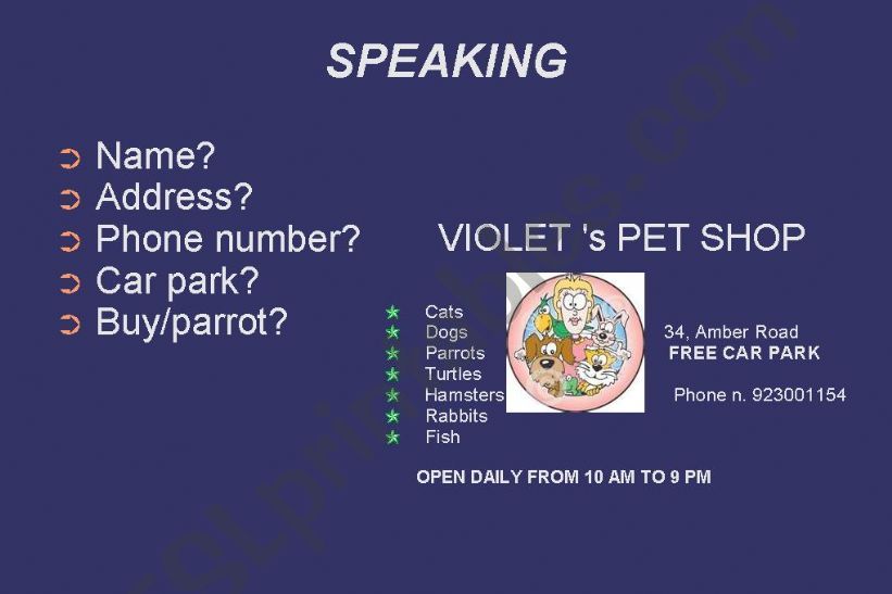 Speaking KET powerpoint