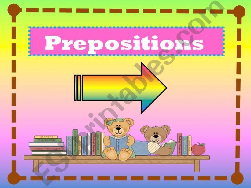 Prepositions Of Place /  Game ( part 1 )