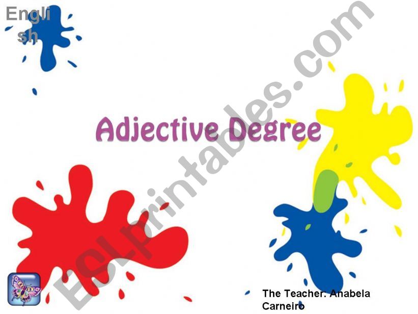 Adjective Degree powerpoint