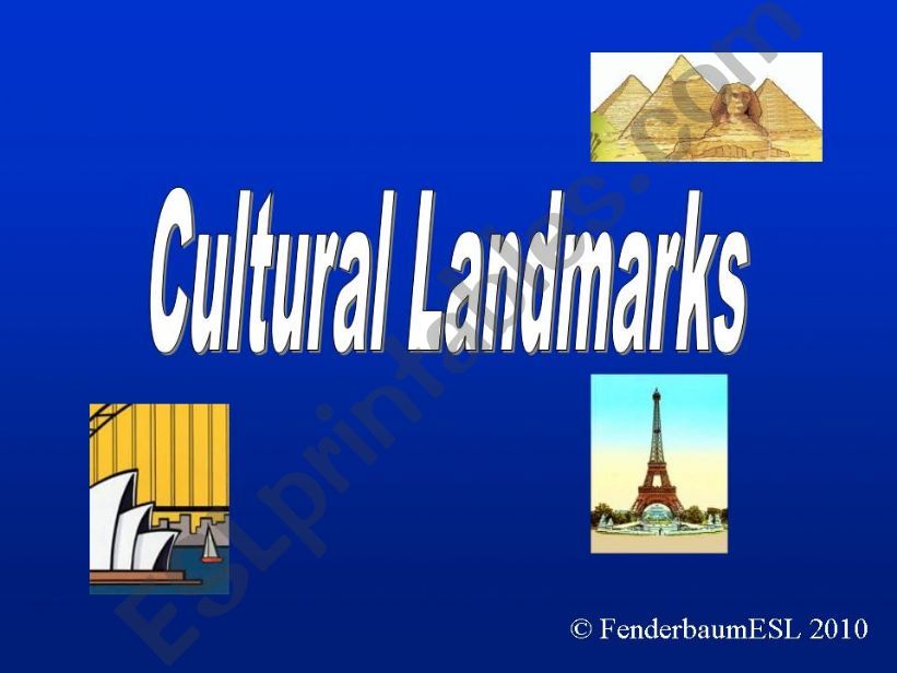 Cultural Landmarks 1 powerpoint