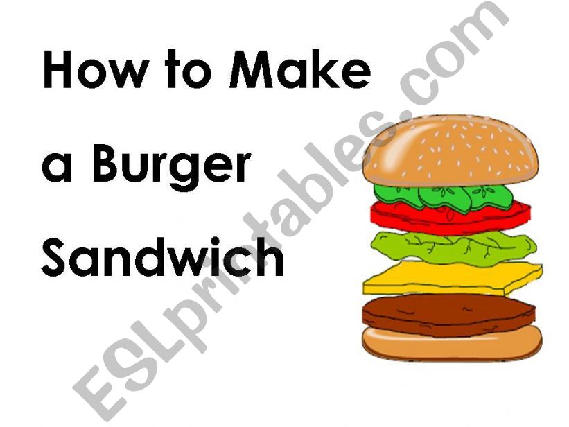 how to make burger powerpoint