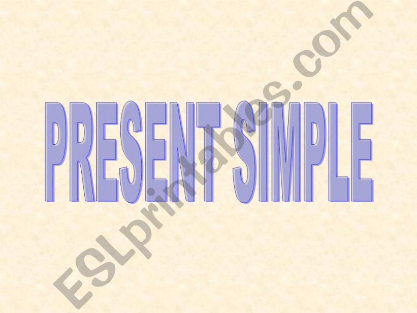 Present Simple presentation powerpoint